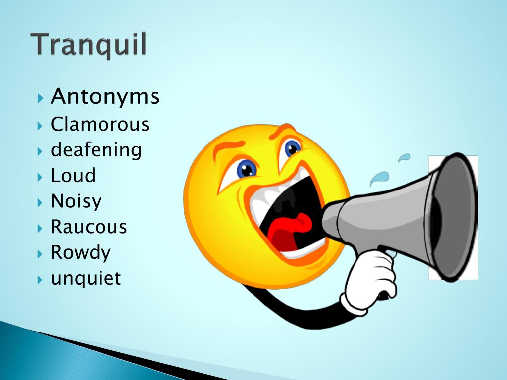 PPT Tranquil adjective PowerPoint Presentation, free download ID