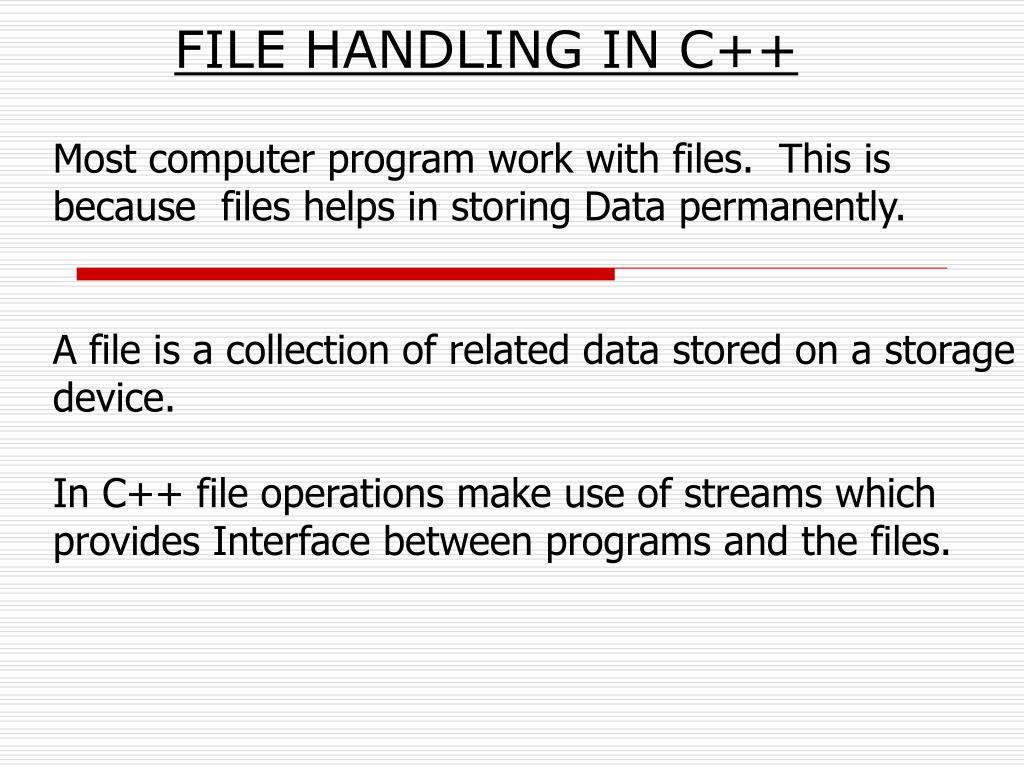PPT DATA FILE HANDLING PowerPoint Presentation, free download ID