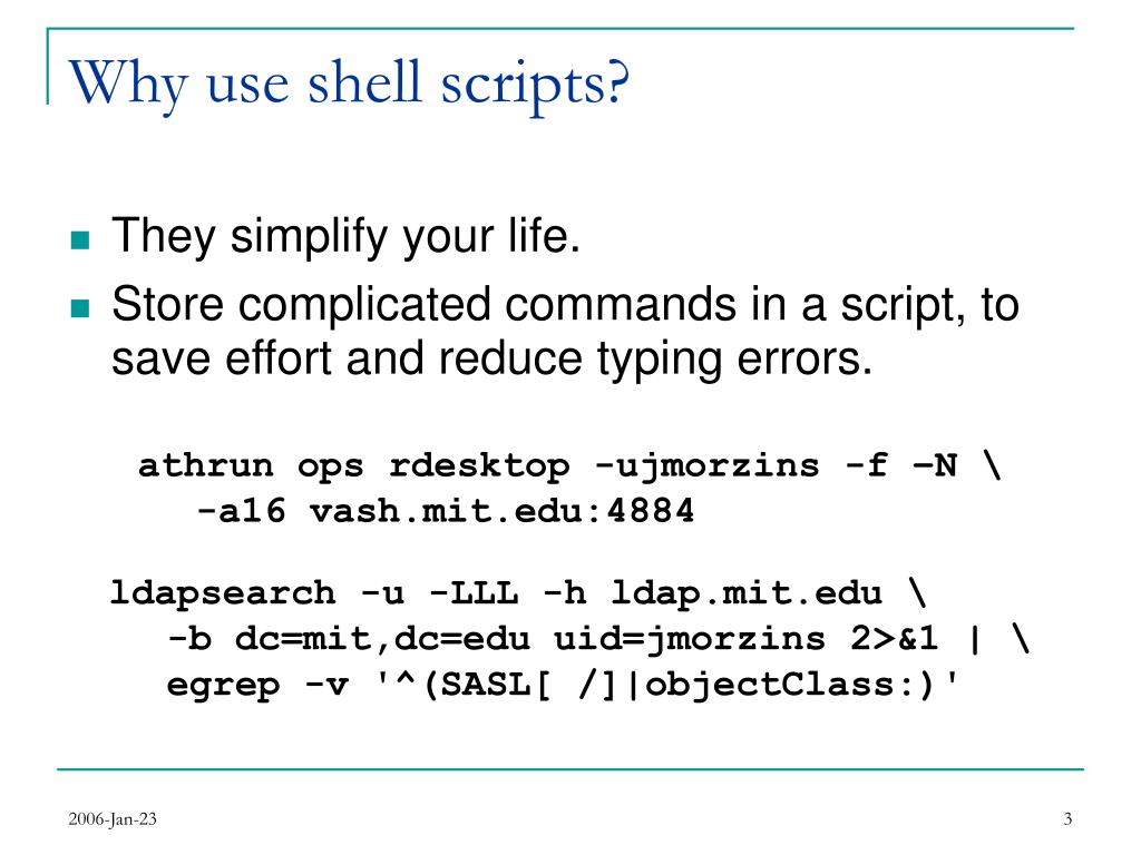 PPT Shell Scripts PowerPoint Presentation, free download ID4722350