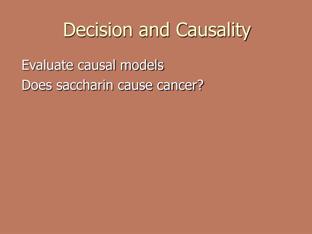 PPT Decision and Causality PowerPoint Presentation, free download