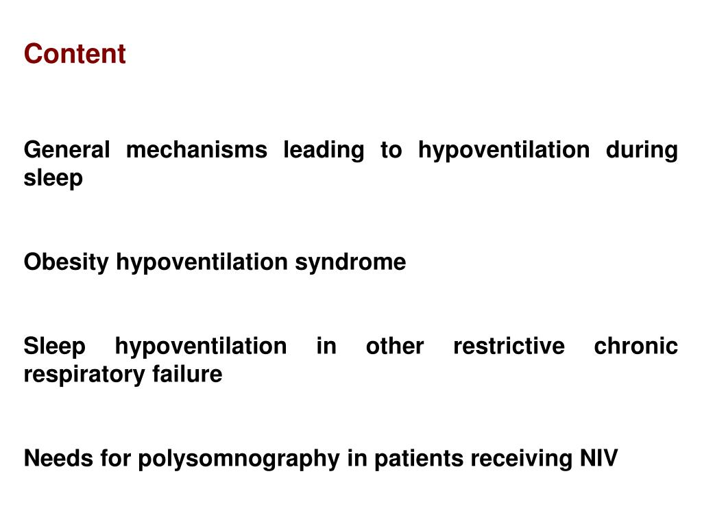 PPT Sleeprelated hypoventilation syndromes PowerPoint Presentation
