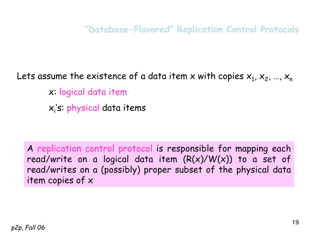 PPT Topics in Database Systems Data Management in PeertoPeer