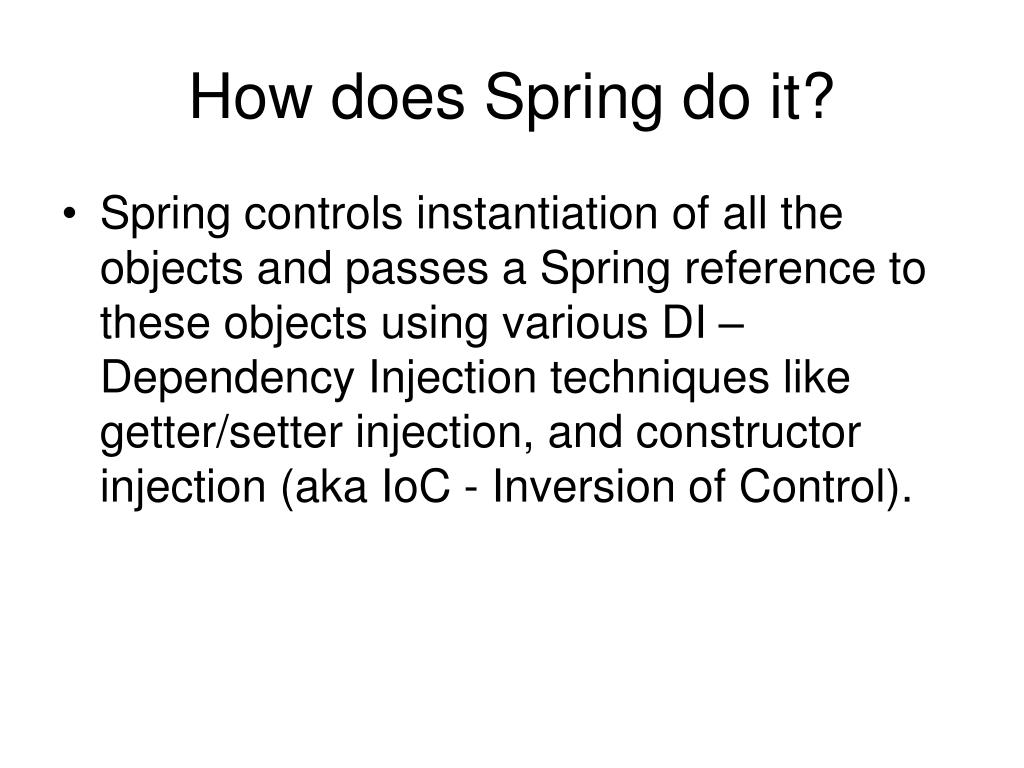 PPT Intro to Spring PowerPoint Presentation, free download ID4729394