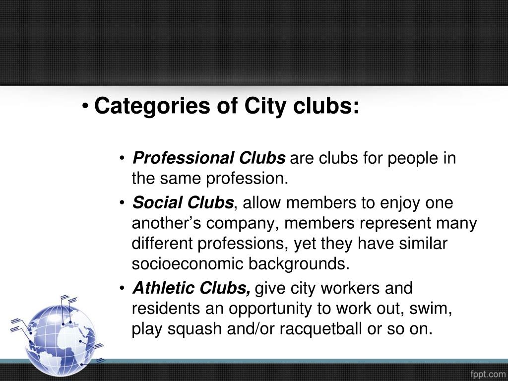 PPT Types of Commercial and Recreation PowerPoint