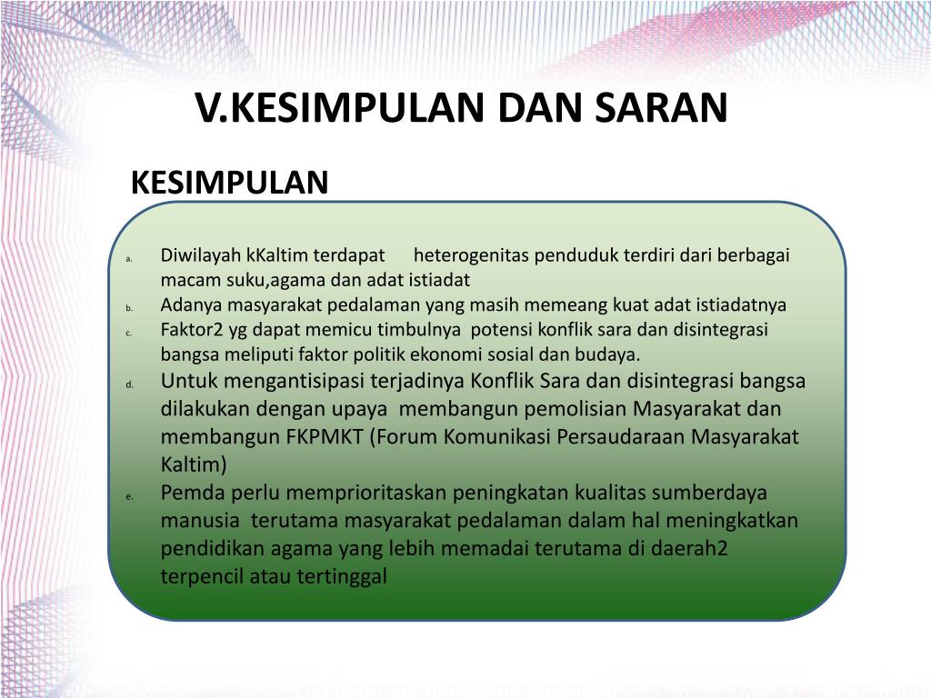 PPT STRATEGI DAN UPAYA MEWASPADAI SERTA MENCEGAH KONFLIK ANTAR UMAT