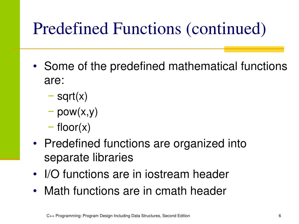 PPT C++ Programming Program Design Including Data Structures, Second