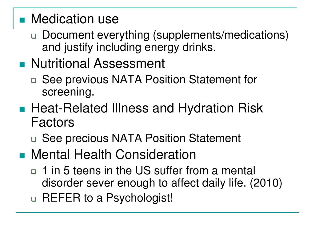 PPT NATA Position Statement PowerPoint Presentation, free download