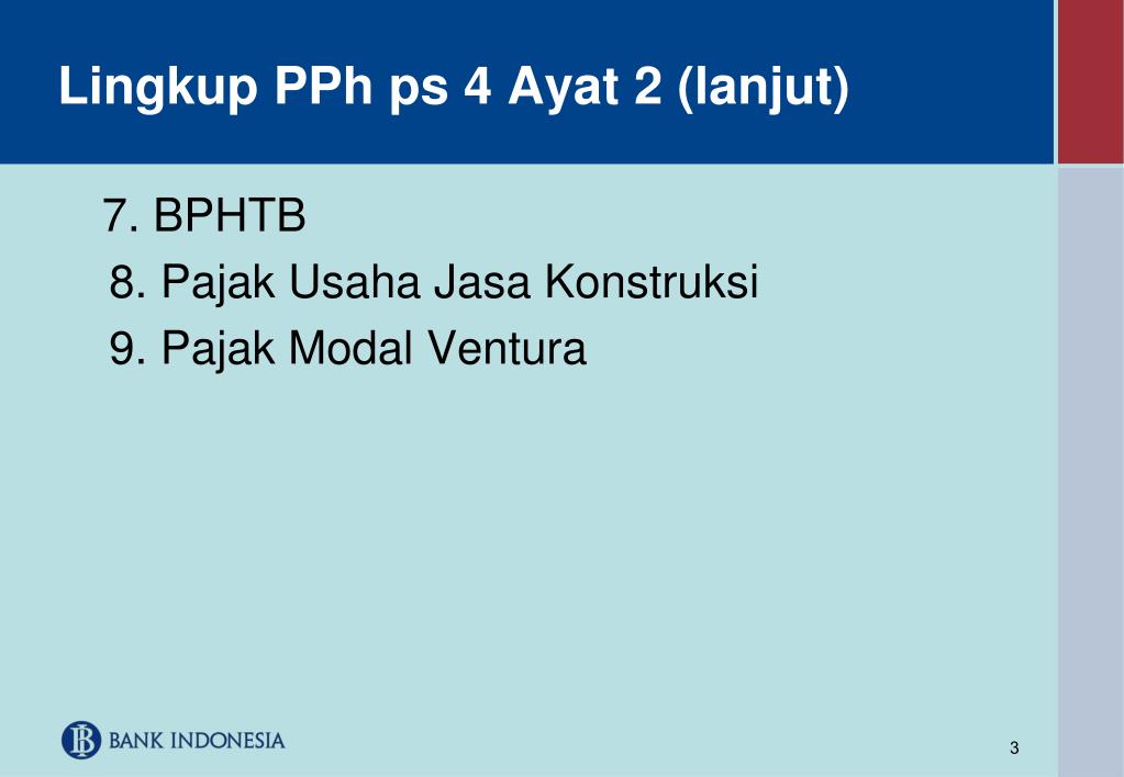 PPT Pertemuan 2 PPh Pasal 4 Ayat 2 PowerPoint