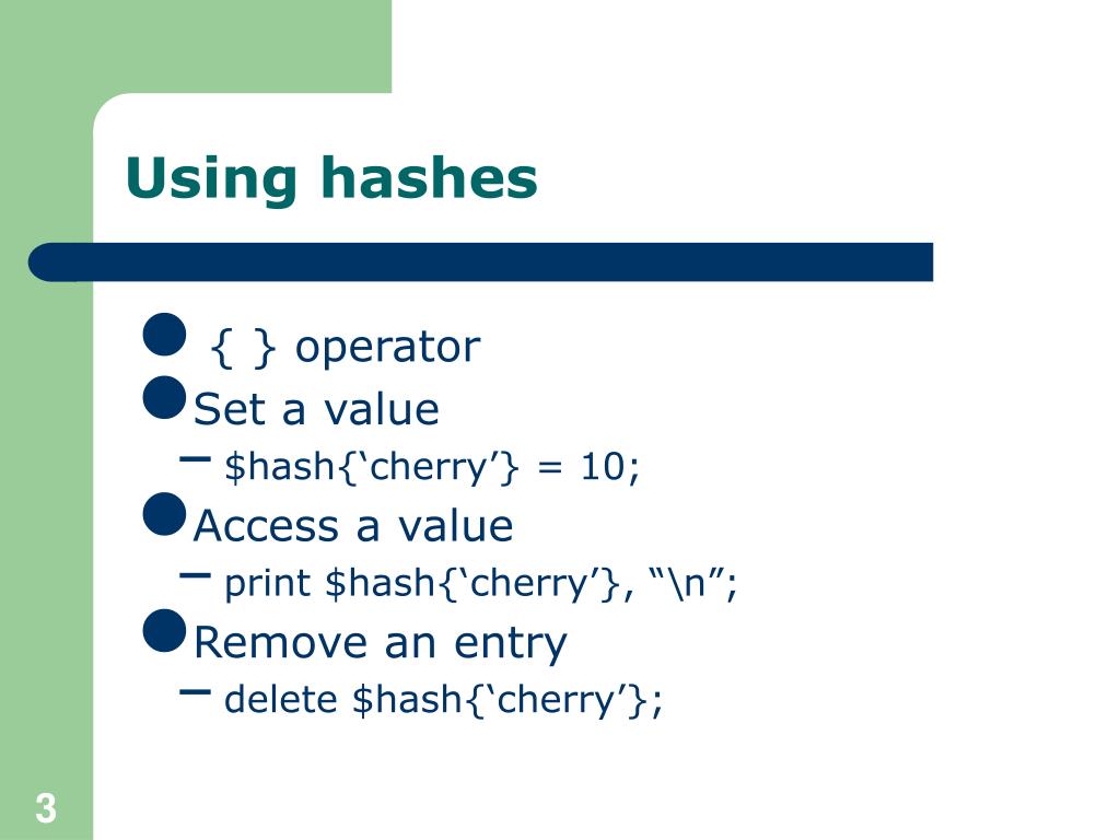 PPT Introduction to Perl PowerPoint Presentation, free download ID