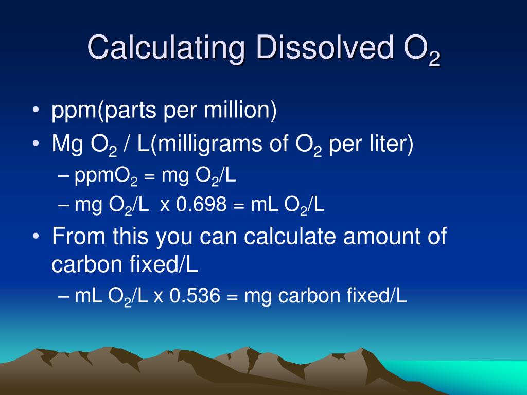 PPT Dissolved Oxygen and Primary Productivity Lab PowerPoint