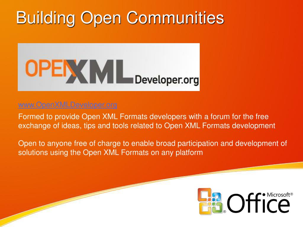 PPT Microsoft Office XML Formats PowerPoint Presentation, free download ID4736833