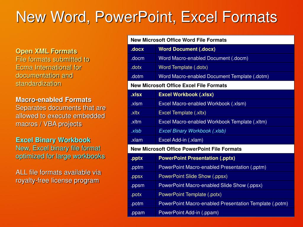 PPT Microsoft Office XML Formats PowerPoint Presentation, free download ID4736833