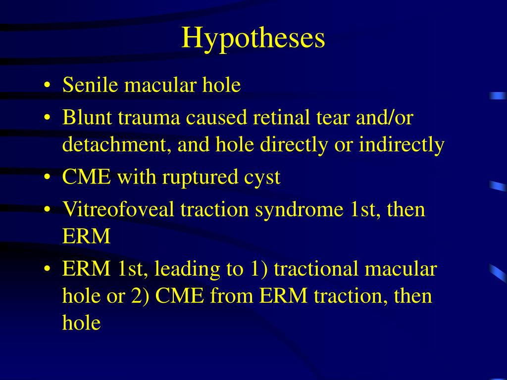 PPT Epiretinal Membranes, CME and Macular Holes PowerPoint