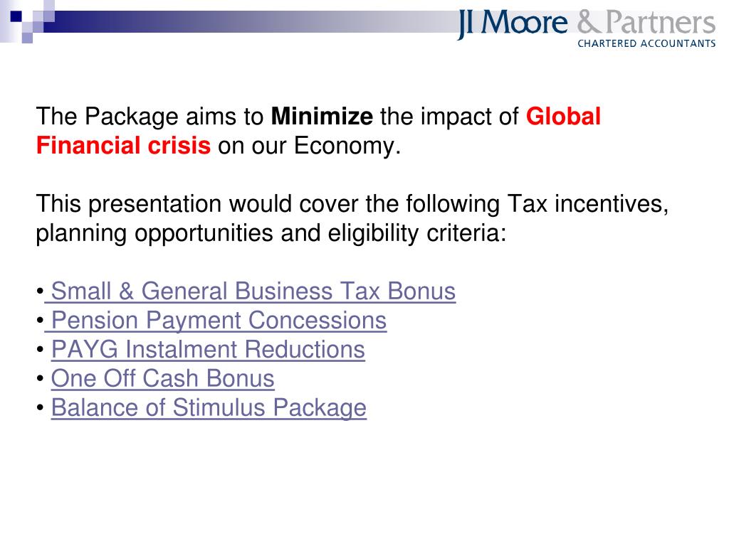PPT Government Stimulus Package PowerPoint Presentation, free