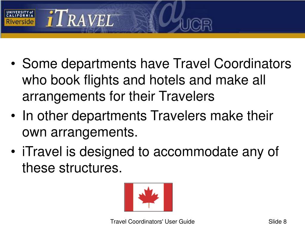 PPT Travel Coordinators’ User Guide PowerPoint Presentation, free