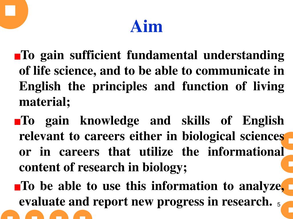 PPT English for Biology Students PowerPoint Presentation, free