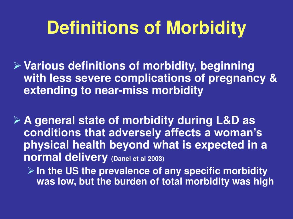 PPT Morbidity and Mortality in Pregnancy Laying the Groundwork for