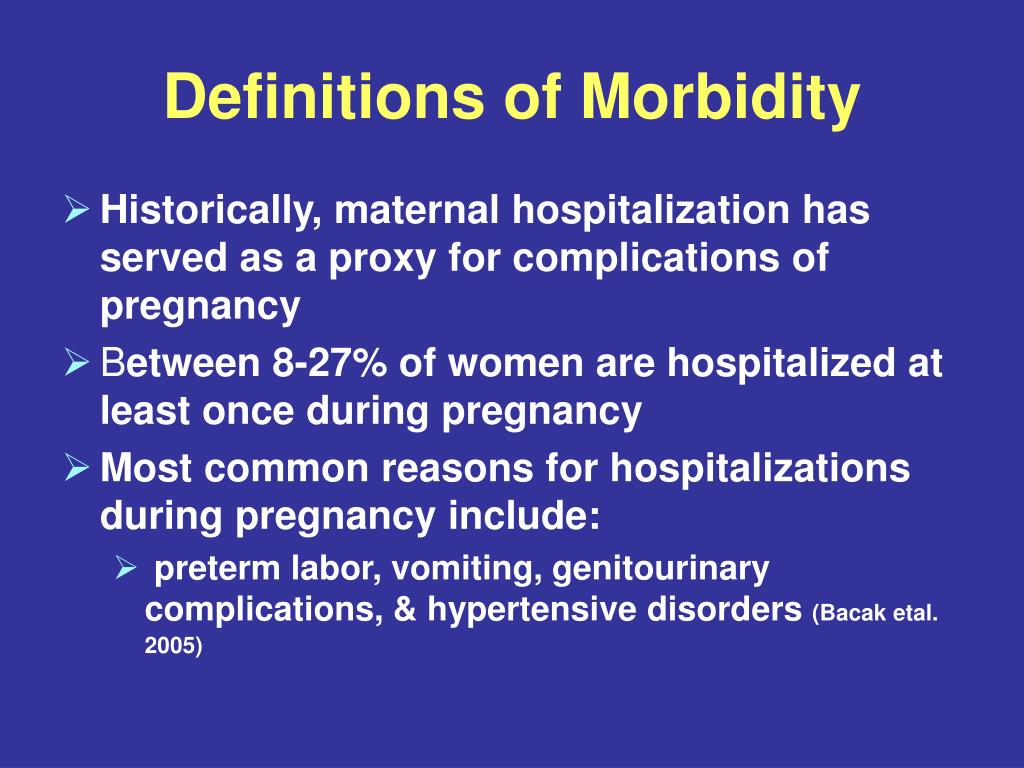 PPT Morbidity and Mortality in Pregnancy Laying the Groundwork for