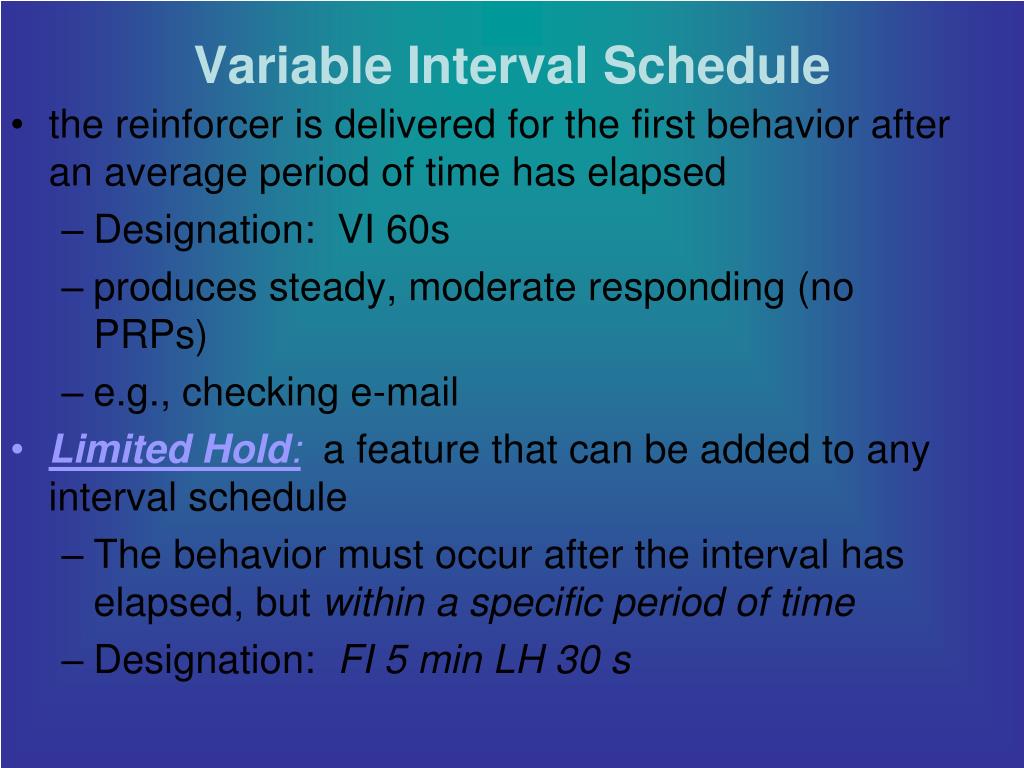 PPT Schedules of Reinforcement Chapter 13 PowerPoint Presentation, free download ID4741618