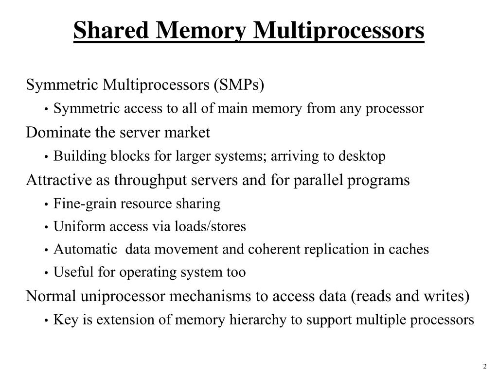 PPT Shared Memory Multiprocessors PowerPoint Presentation, free