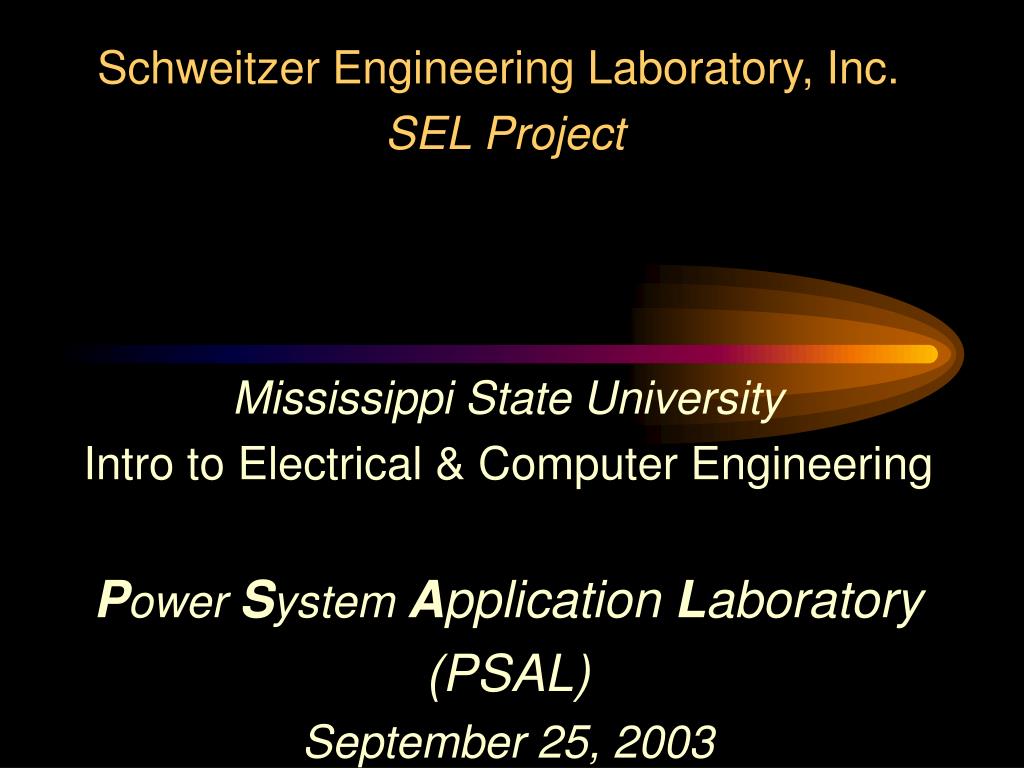 PPT Mississippi State University Intro to Electrical & Computer Engineering PowerPoint