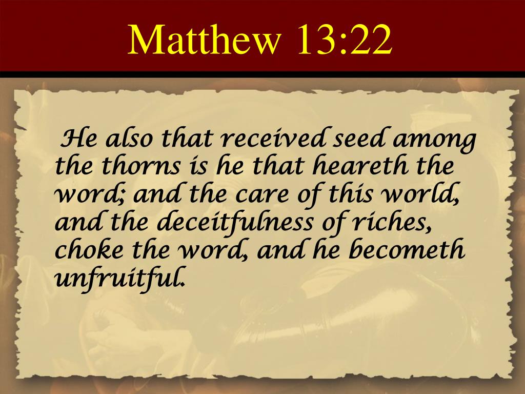 PPT Matthew Chapter 13 PowerPoint Presentation, free
