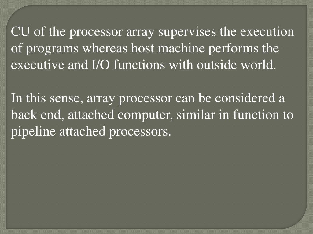 PPT Module 3 SIMD array Processors Synchronous array of parallel