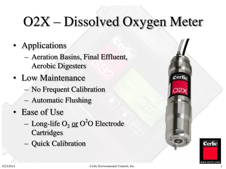 PPT O2X Dissolved Oxygen Meter PowerPoint Presentation, free