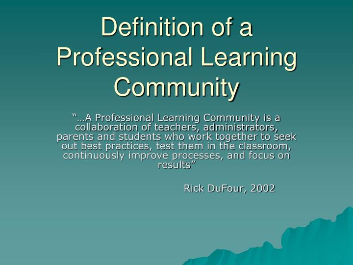 PPT Strategic Planning and Professional Learning Communities
