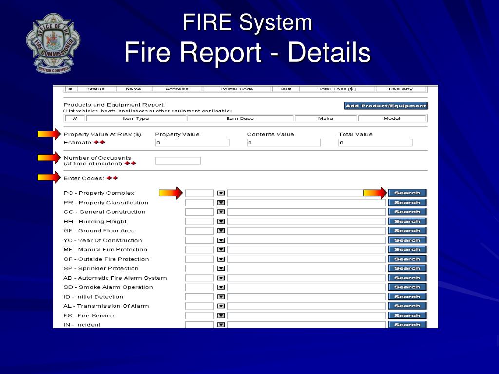 PPT Fire Incident Report Training PowerPoint Presentation, free
