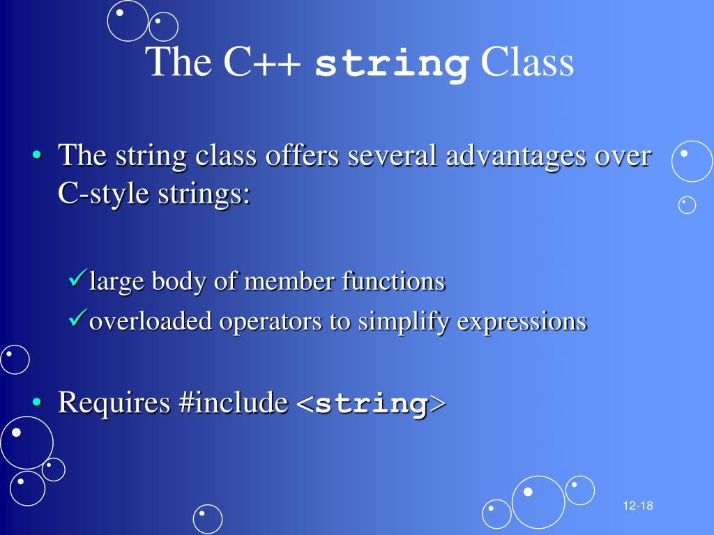 PPT Cstrings and C++ string Class PowerPoint Presentation, free