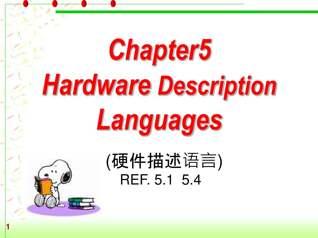 PPT Chapter5 Hardware Description Languages PowerPoint Presentation