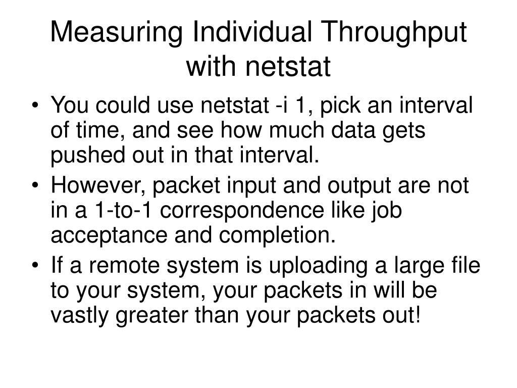 PPT Using netstat for Performance Analysis PowerPoint Presentation