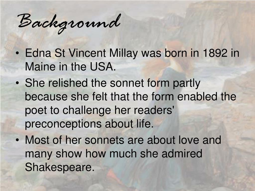 PPT 29 Edna St Vincent Millay PowerPoint Presentation, free
