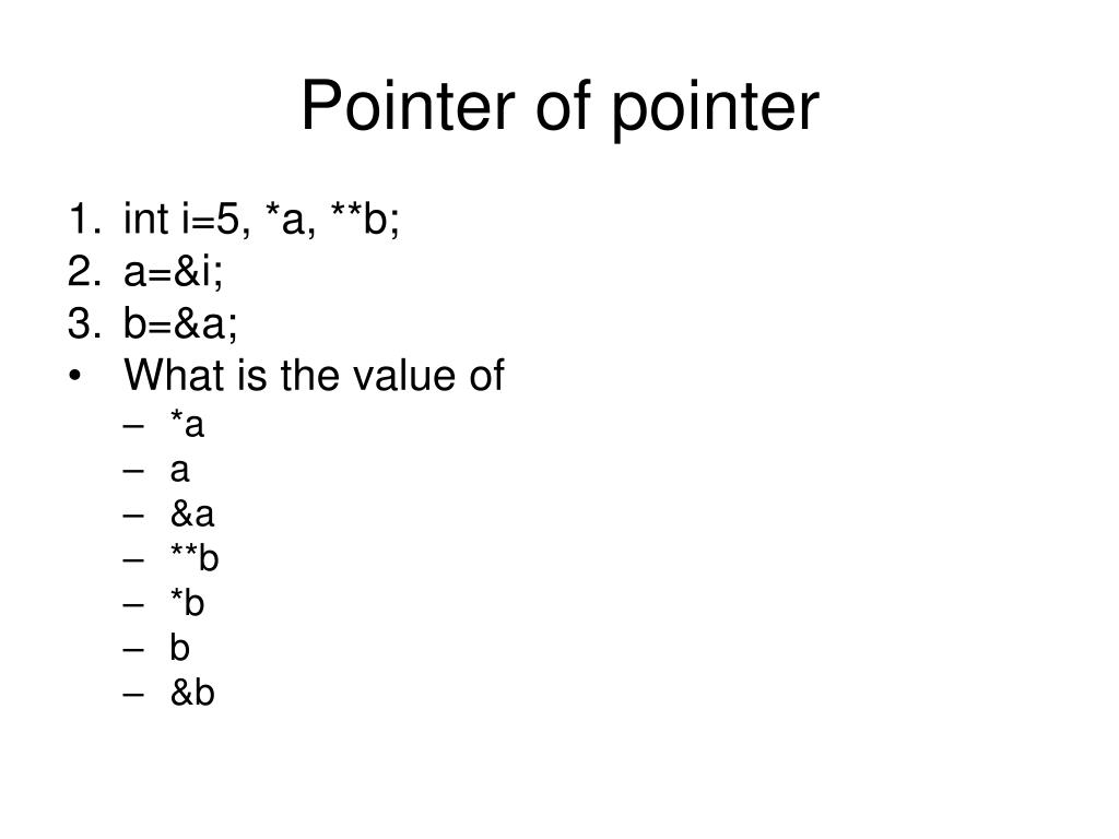 PPT Introduction to pointers in C/C++ PowerPoint Presentation, free