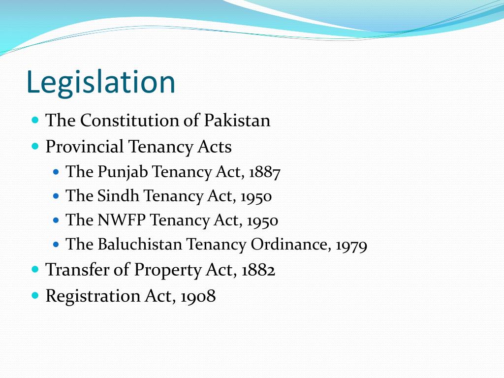 PPT Elements of Pakistani Land Law PowerPoint Presentation, free