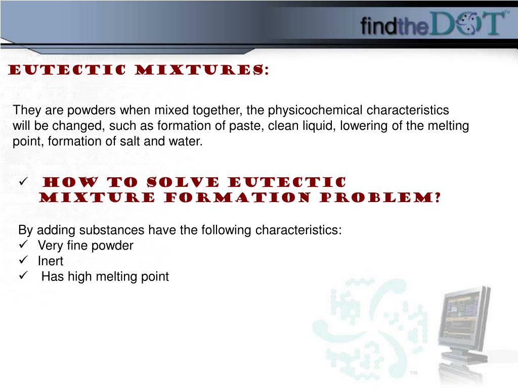 PPT - Lab #6 Eutectic Mixture Preparation & Control PowerPoint