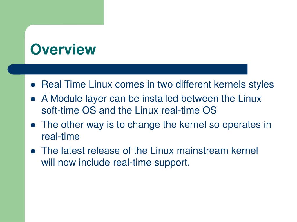 PPT Real Time Linux PowerPoint Presentation, free download ID4758886