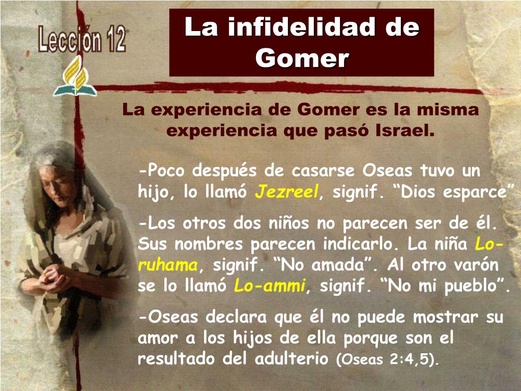 Ppt Oseas Y Gomer Perdonar A La Infiel Powerpoint Presentation Id
