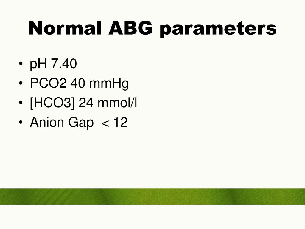PPT Arterial Blood Gas Interpritation PowerPoint Presentation ID