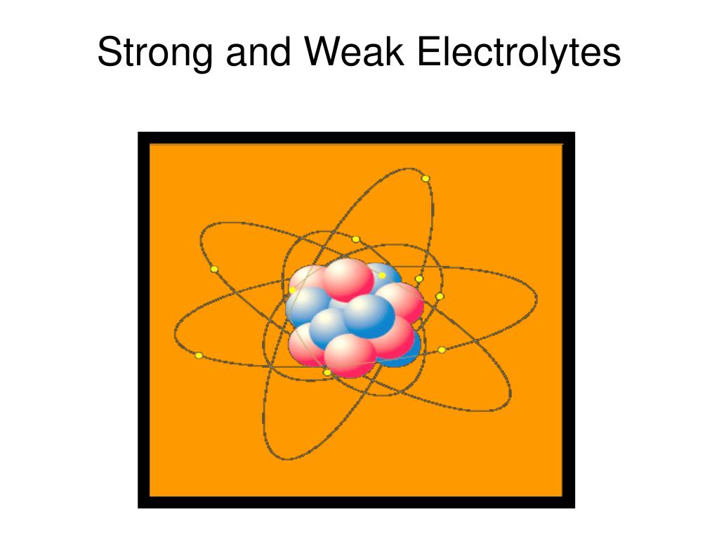 PPT Strong and Weak Electrolytes PowerPoint Presentation, free