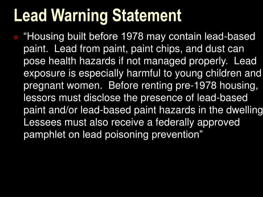 PPT Lead Poisoning and the Law PowerPoint Presentation, free download