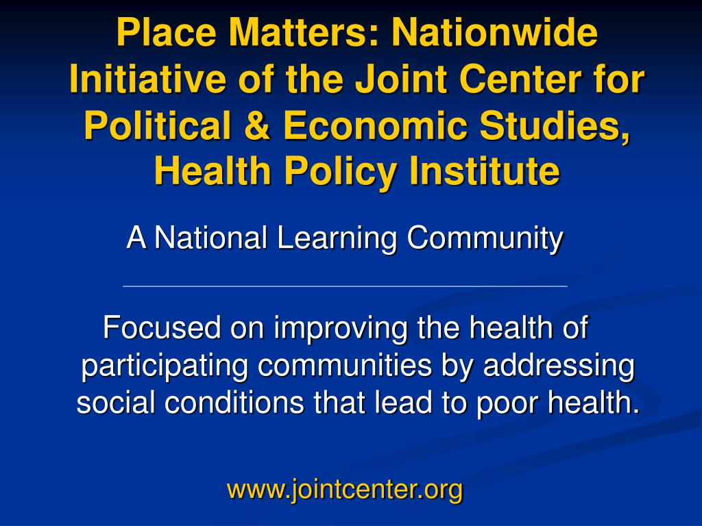 PPT Place Matters PowerPoint Presentation, free download ID4768328