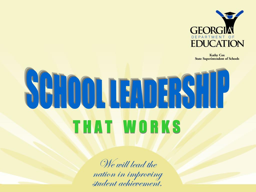 PPT SCHOOL LEADERSHIP PowerPoint Presentation, free download ID4768644