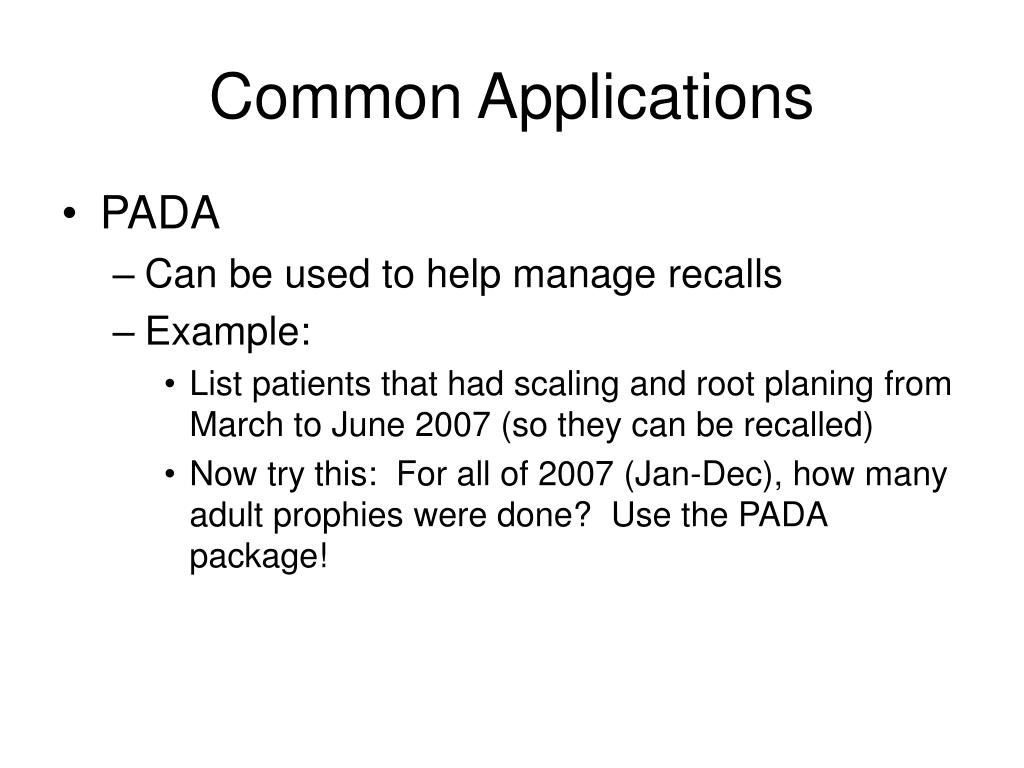PPT Common Applications PowerPoint Presentation, free download ID