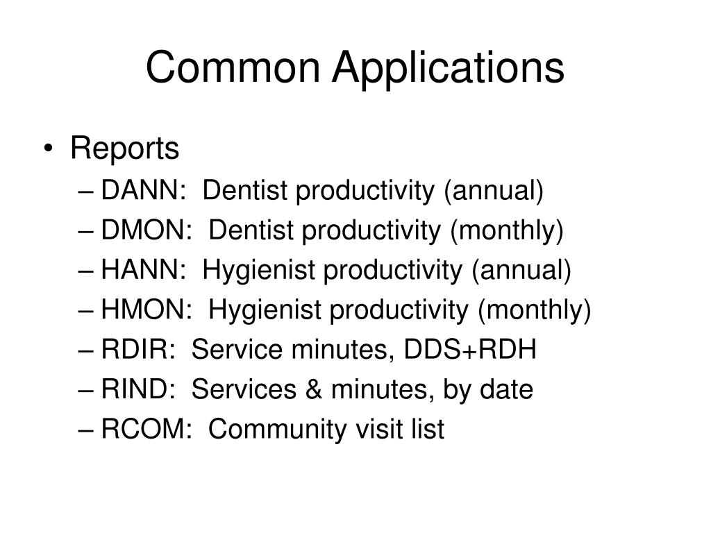 PPT Common Applications PowerPoint Presentation, free download ID