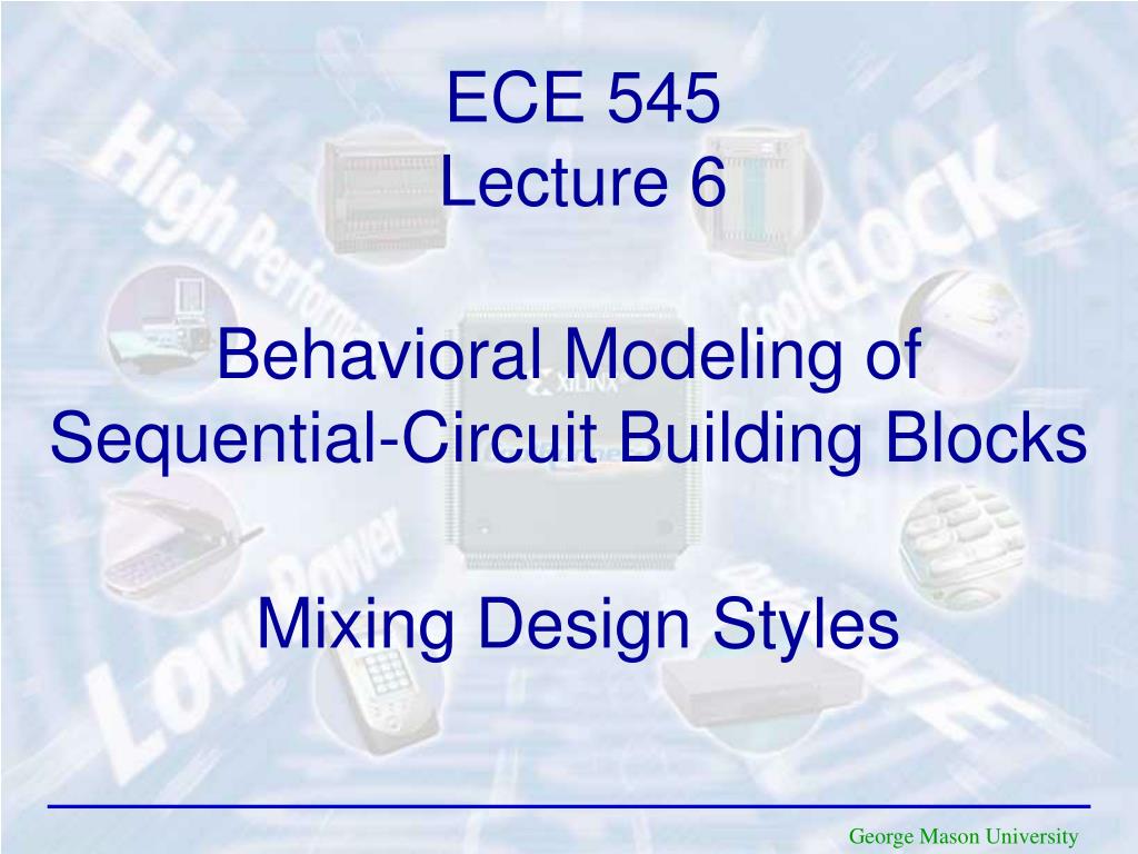 PPT Behavioral Modeling of SequentialCircuit Building Blocks