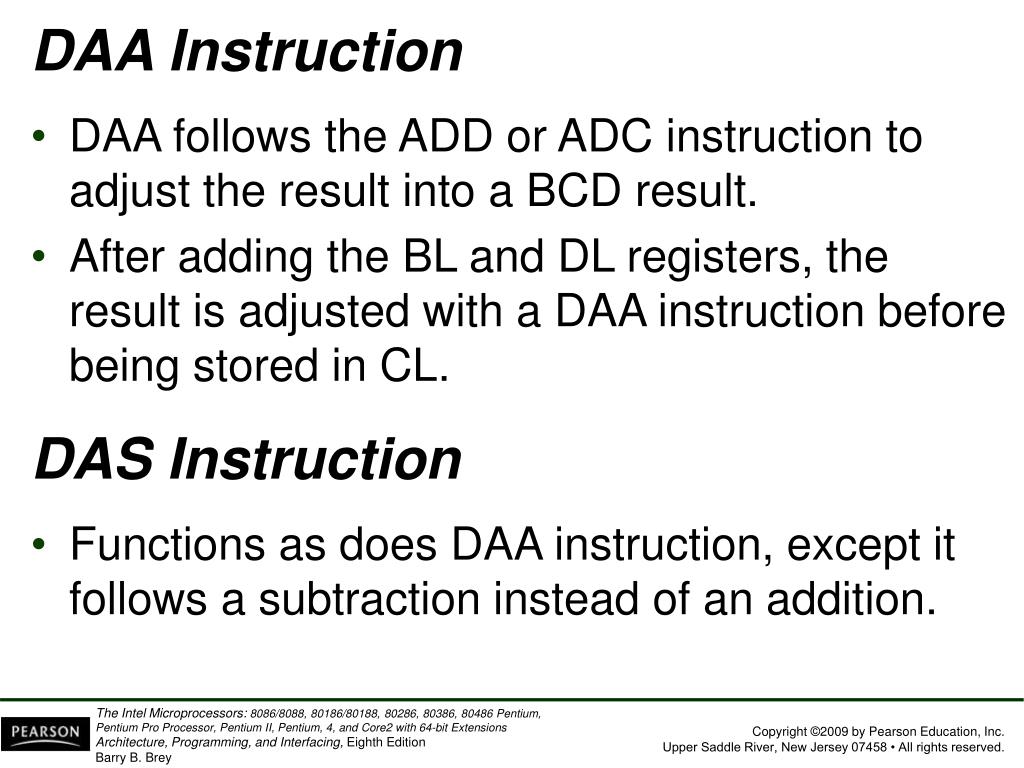 PPT Chapter 5 Arithmetic and Logic Instructions PowerPoint