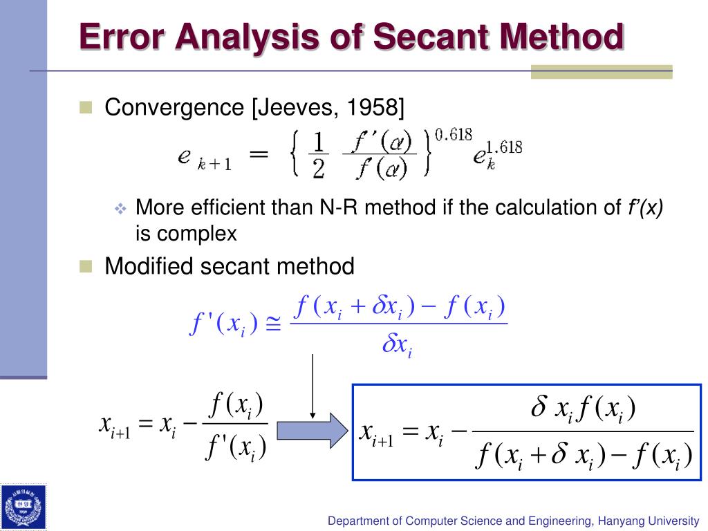 PPT Numerical Analysis Advanced Topics in Root Finding PowerPoint