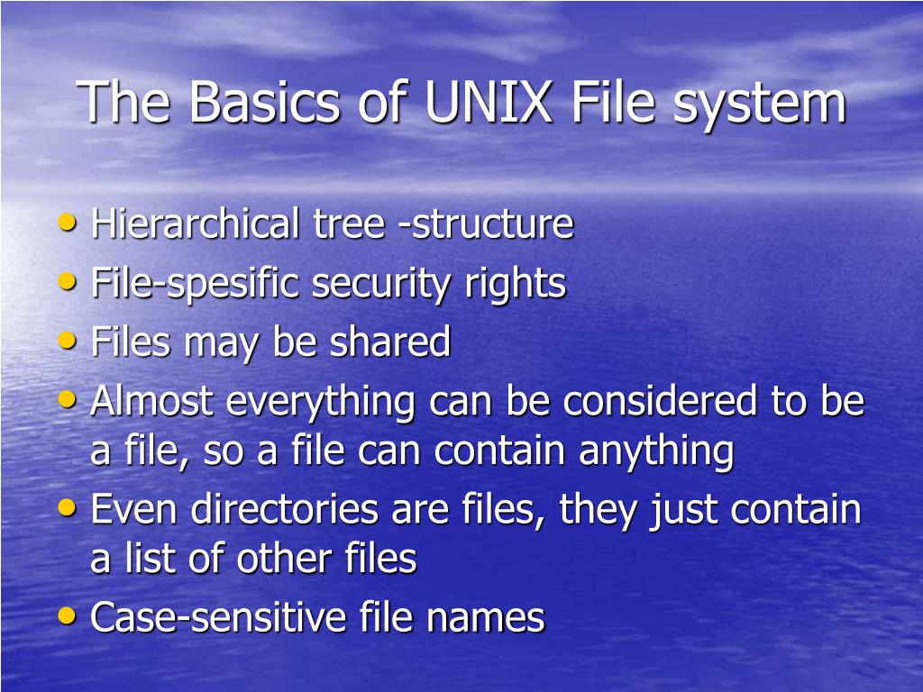 PPT UNIX File System PowerPoint Presentation, free download ID4777056
